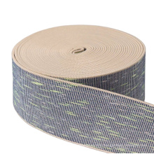 New designer 40mm Polyester Spandex Custom decorative soft Elastic Stripe Webbing Ribbon Elastic Band